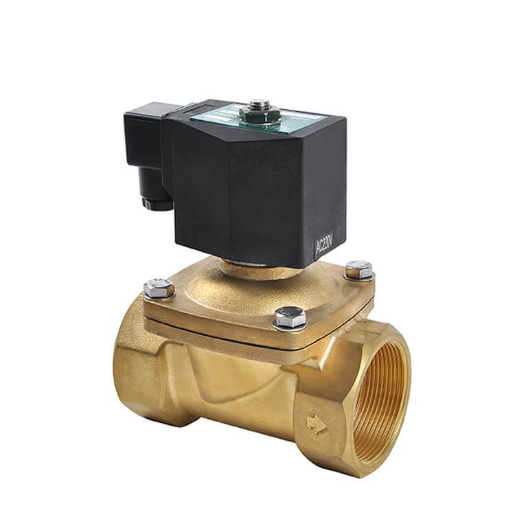 2W21 Water Electronic Solenoid Valve – Brass